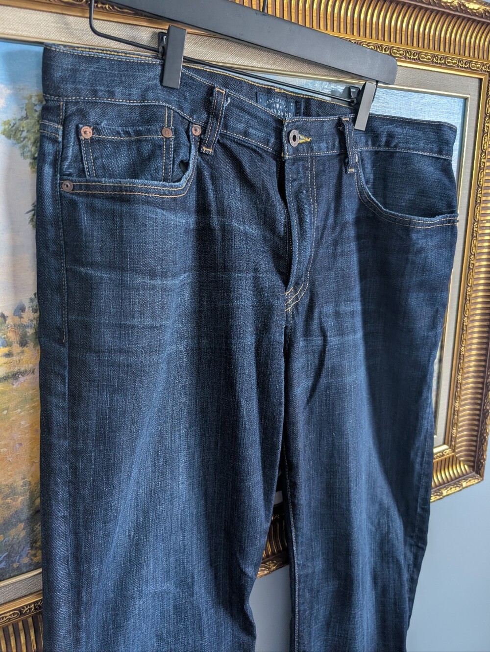 Lucky Brand 363 Italian Denim Dark Indigo Vintage Straight Jeans